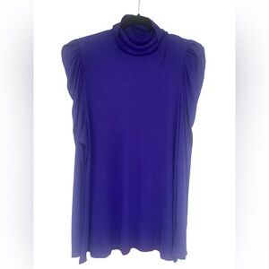 INC International Concepts Deep Iris Women's Blouse NWT 3X